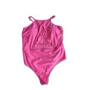 CupShe Love Los Angeles Strappy Mesh One-Piece Swimsuit Plus 3X